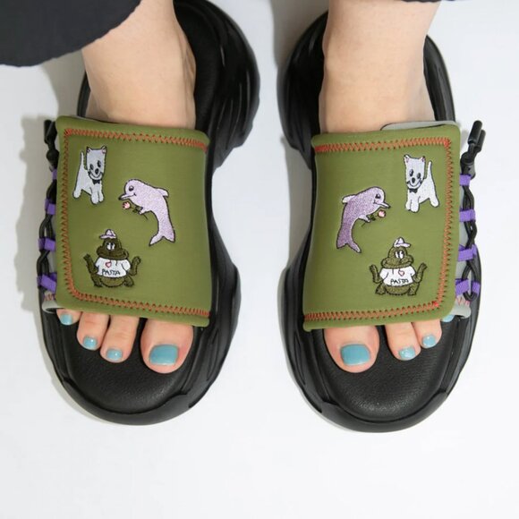 Lazy Oaf Day Off Chunky Sneaker Sliders - EU 39 - Picture 3 of 8